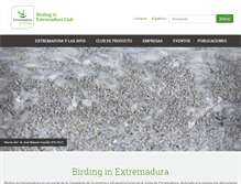 Tablet Screenshot of birdinginextremadura.com